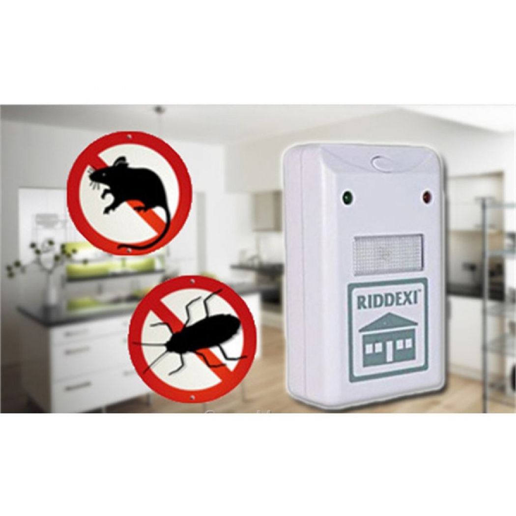 Pest Repelling Aid Dual Ultrasonic Mouse Mosquito Repeller Pack Of 2